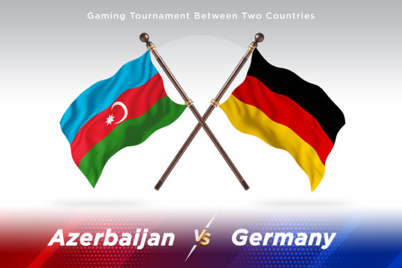 Azerbaijan Versus Germany Two Flags: Design Guide