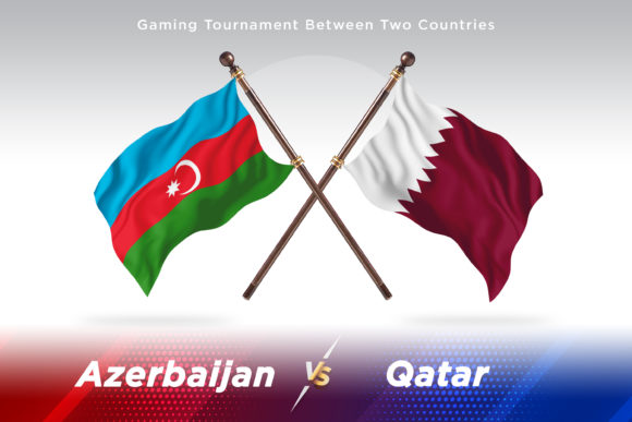 Azerbaijan Versus Qatar Two Flags: A Bold Display Typeface