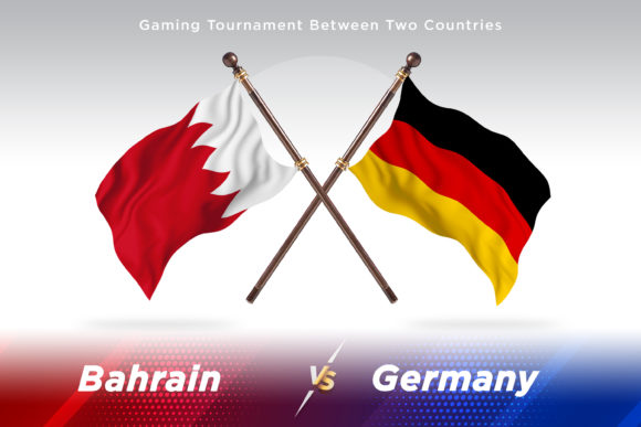 Bahrain Versus Germany Two Flags in Design